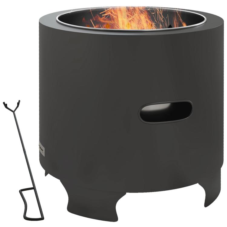 Picture of Smokeless Fire Pit with Ash Catcher 37cm Portable Wood