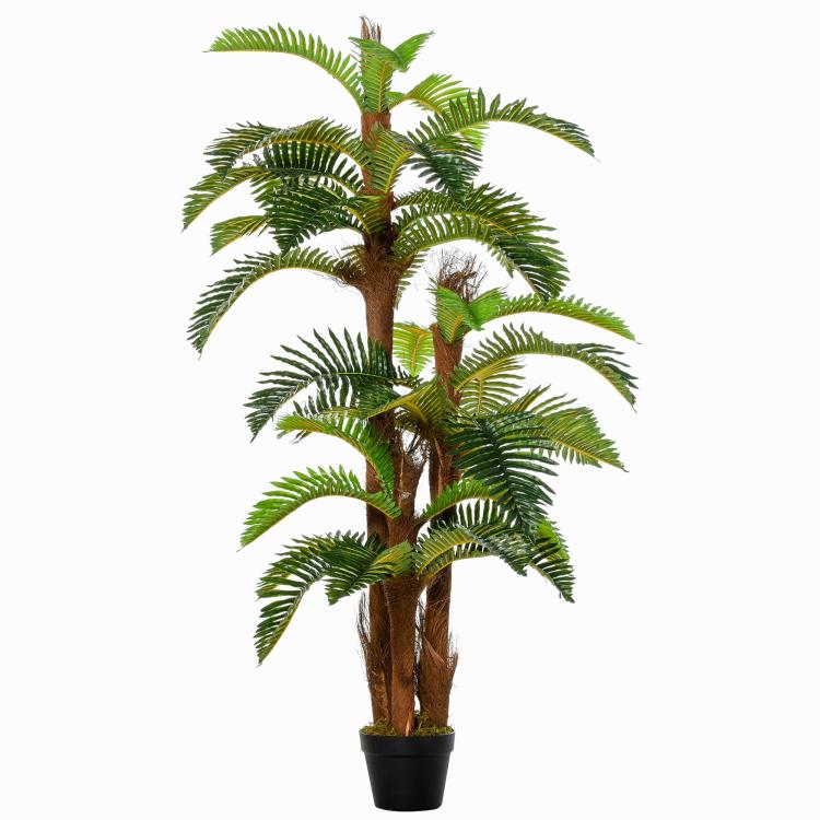 Picture of Artificial Plant Tropical Fern in Pot Fake Plants for Home