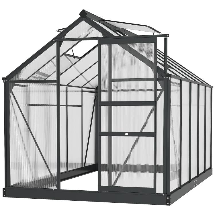 Picture of 6 x 6ft Polycarbonate Greenhouse Large Walk-In Green House