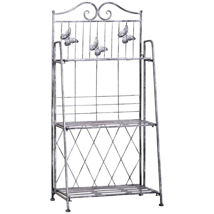 Picture of 3 Tier Plant Stand Indoor Outdoor Metal Plant Shelf Flower