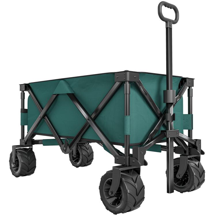 Picture of Outdoor Folding Garden Trolley on Wheels Capming Cargo