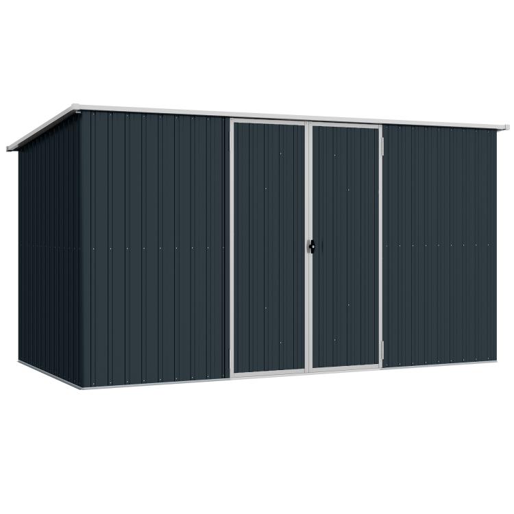 Picture of 11 x 5.6ft Galvanised Steel Garden Shed Metal Shed Garden