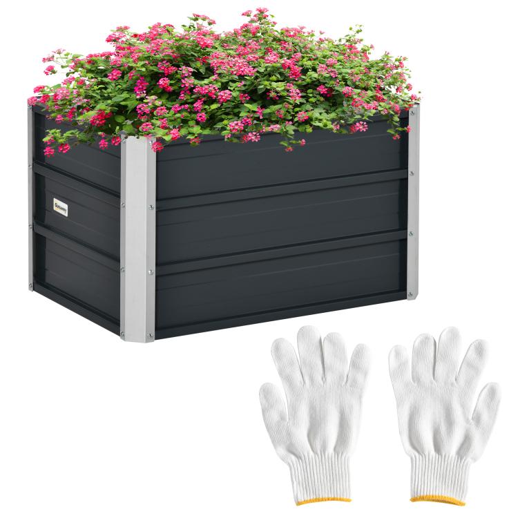 Picture of 108L Raised Garden Bed Galvanized Steel Elevated Planter