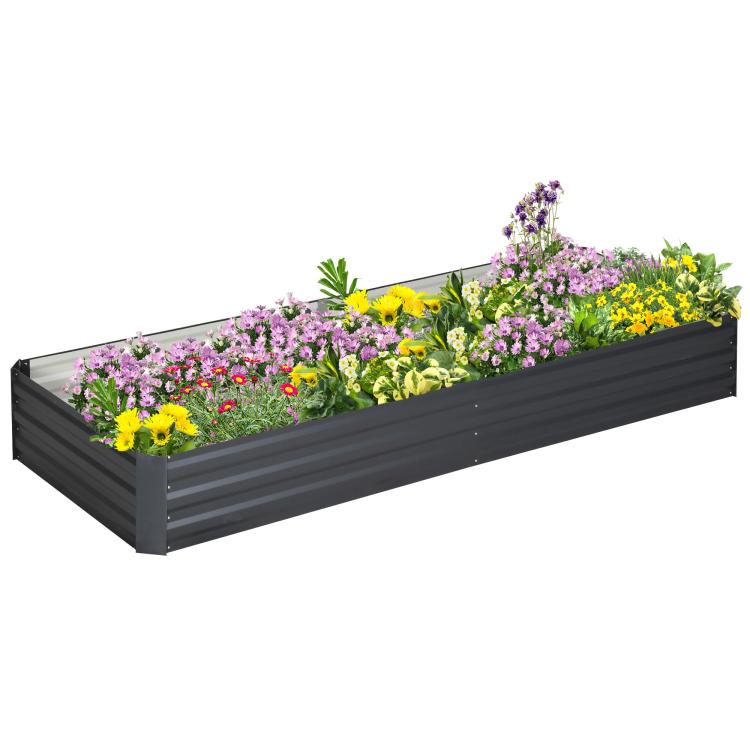 Picture of Metal Raised Garden Bed Planter Box Outdoor Planters for