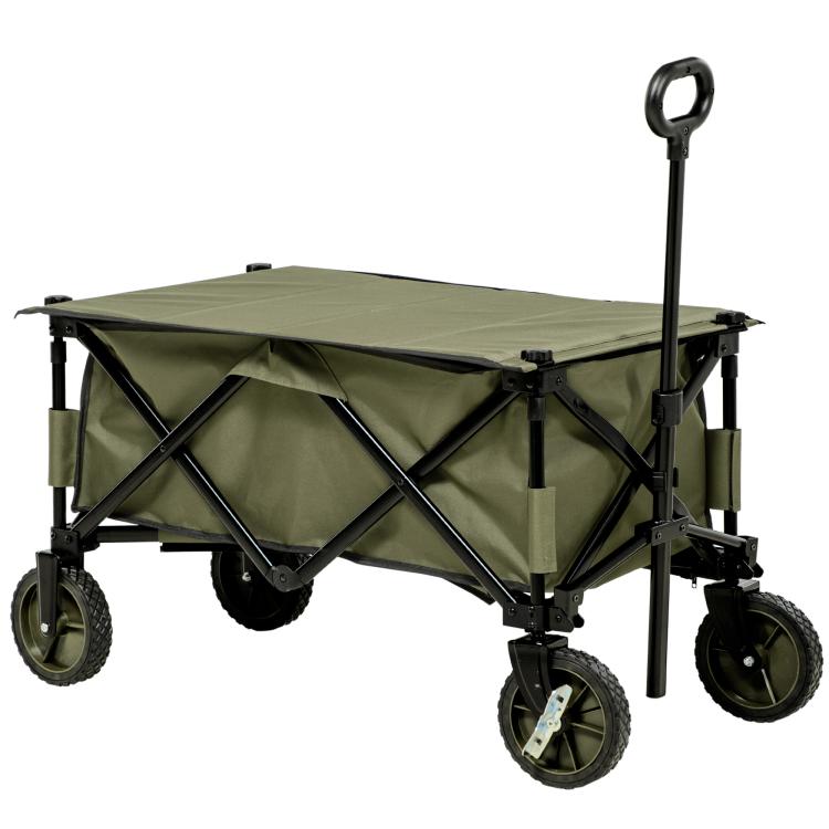 Picture of Garden Trolley Cargo Traile on Wheels Folding Collapsible