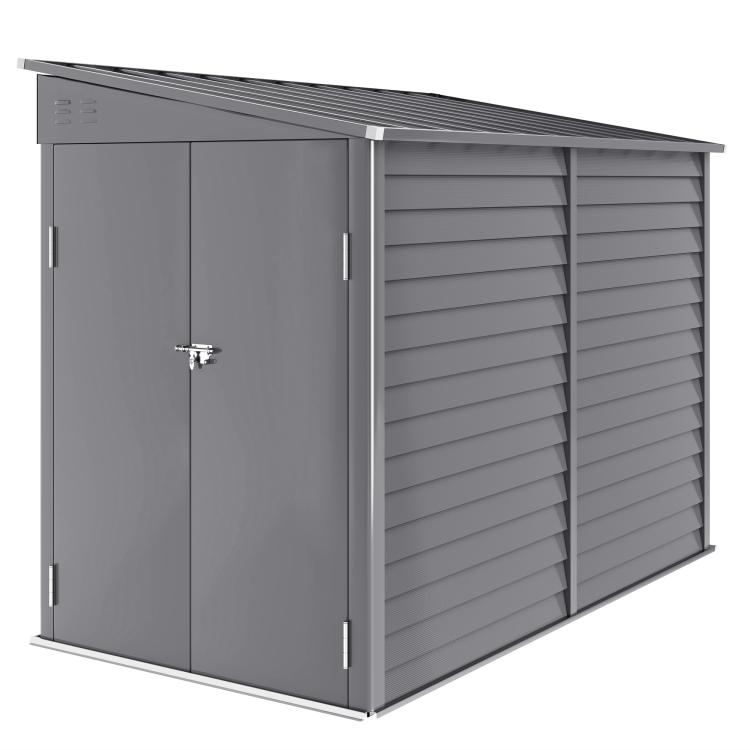 Picture of 5 x 9ft Galvanised Metal Garden Shed with Foundation Kit