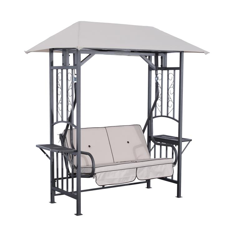 Picture of Outdoor Garden 2 Seater Canopy Swing Chair Seat Porch