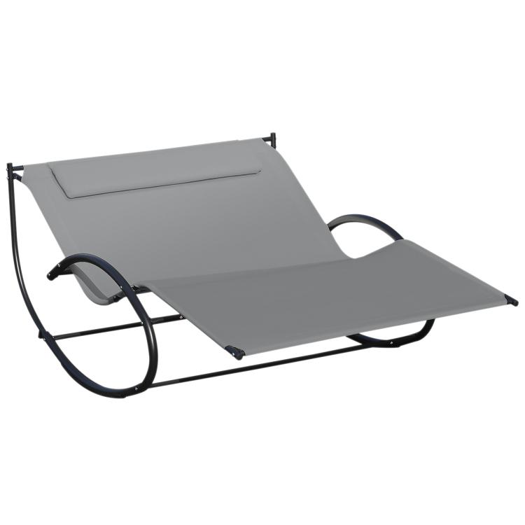 Picture of Double Sun Lounger Rocking Lounger Sunbed Daybed with