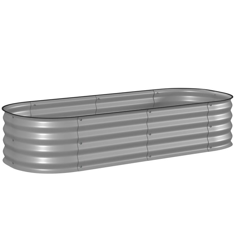 Picture of Galvanised Raised Garden Bed Metal Planter Box with Safety