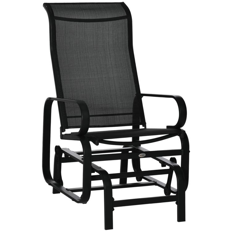 Picture of Outdoor Gliding Rocking Chair with Sturdy Metal Frame