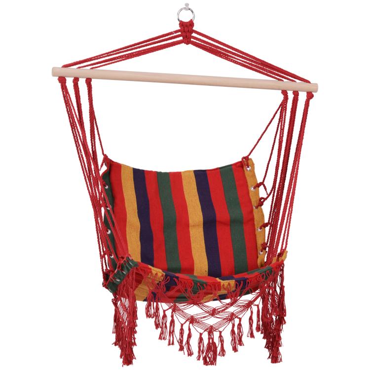 Picture of Hammock Chair Swing Colourful Striped Tree Hanging Seat