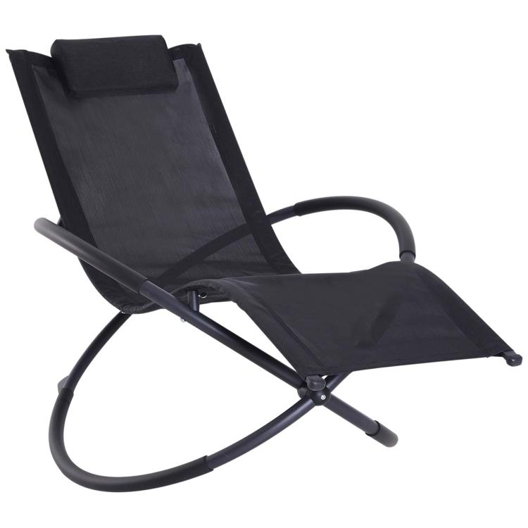 Picture of Outdoor Orbital Lounger Zero Gravity Patio Chaise Foldable